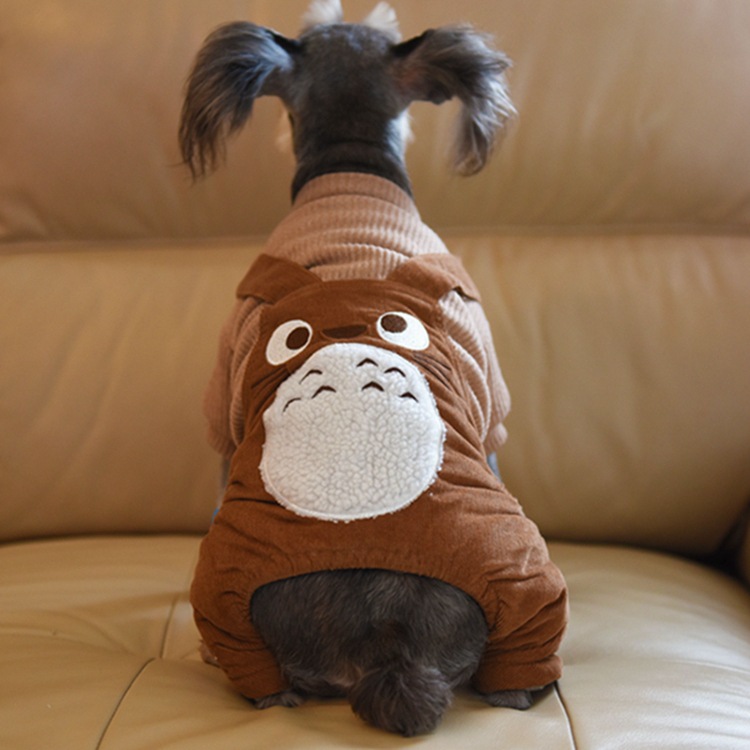 2016CQ Pet Clothing transforms into dog clothes, Totoro overalls, four-legged cotton-padded jackets, autumn and winter VIP uniforms details Picture
