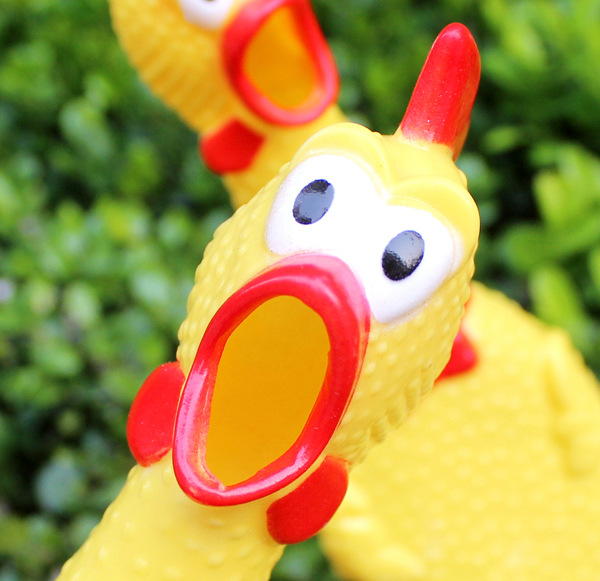 Factory direct sales of large-sized 42-centimeter screaming chickens, pet toy chickens, and all sizes of pet toys available details Picture