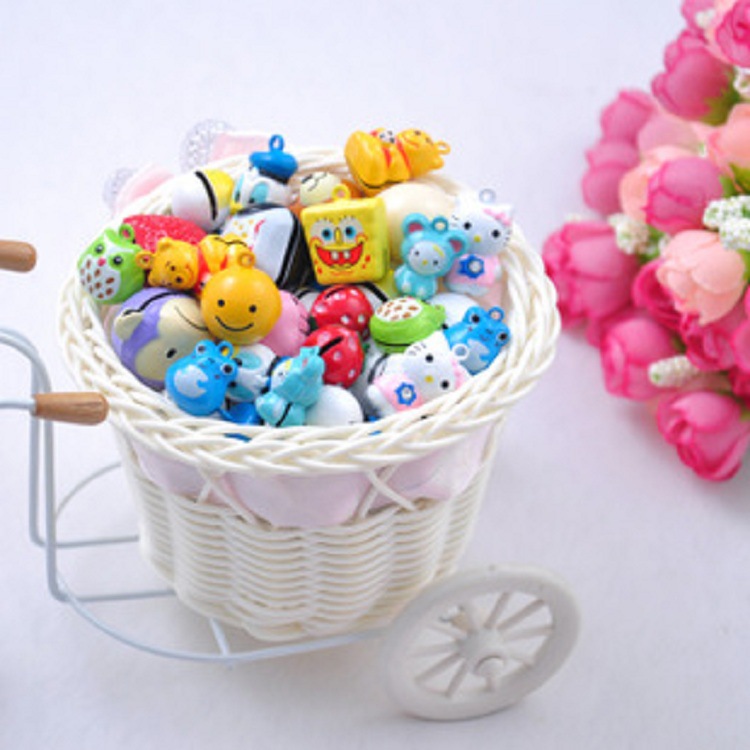 Wholesale pet dog cartoon collars, bells, accessories, copper bells, handcrafted beaded parts and materials