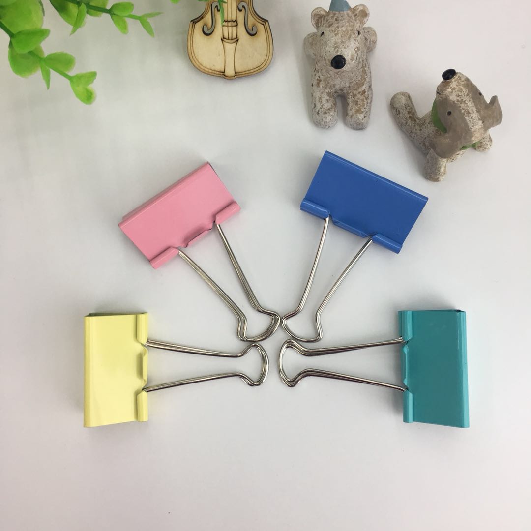 Wholesale of 8661 type electroplated long tail ticket holder, binding clip, dovetail clip, 50mm stationery details Picture