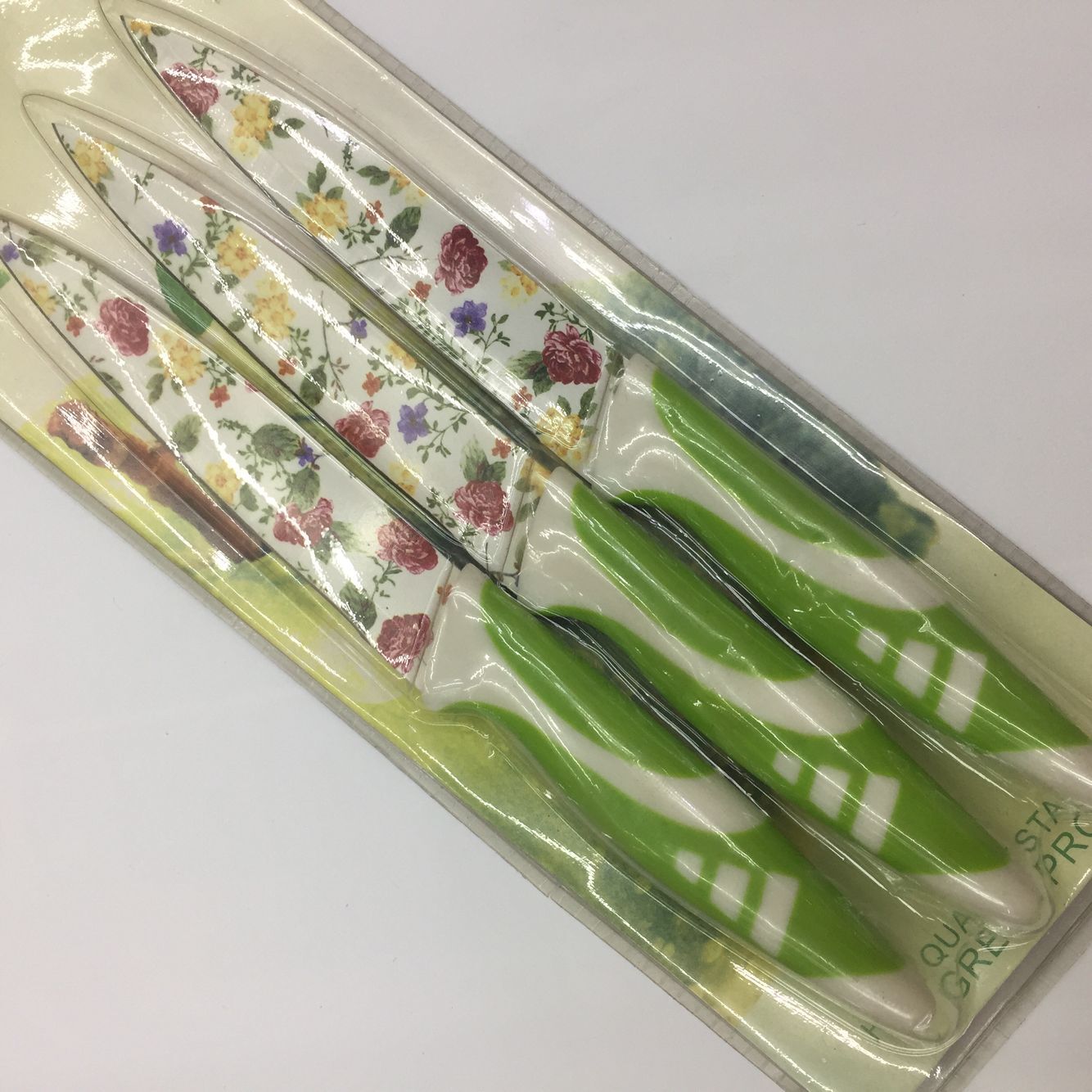 Family Kitchen 3-Piece Printing Multi-Purpose Knife Vegetable And Fruit Paring Knife details Picture