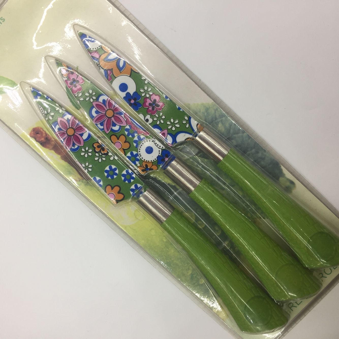 FAMILY Kitchen small spray knife set of 3 vegetables and fruits knives thumbnail