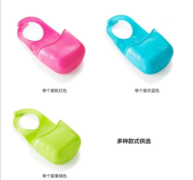 创意按扣可挂式厨房水槽海绵收纳沥水挂袋厨房收纳袋海绵挂篮批发细节图