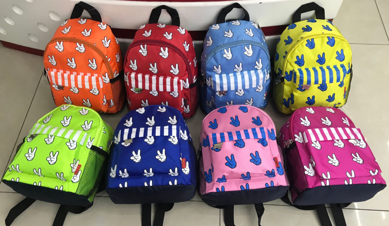 "Love Dance Children's Backpack, 2.6-year-old Finger Cartoon Student Preschool Bag for kindergarten.