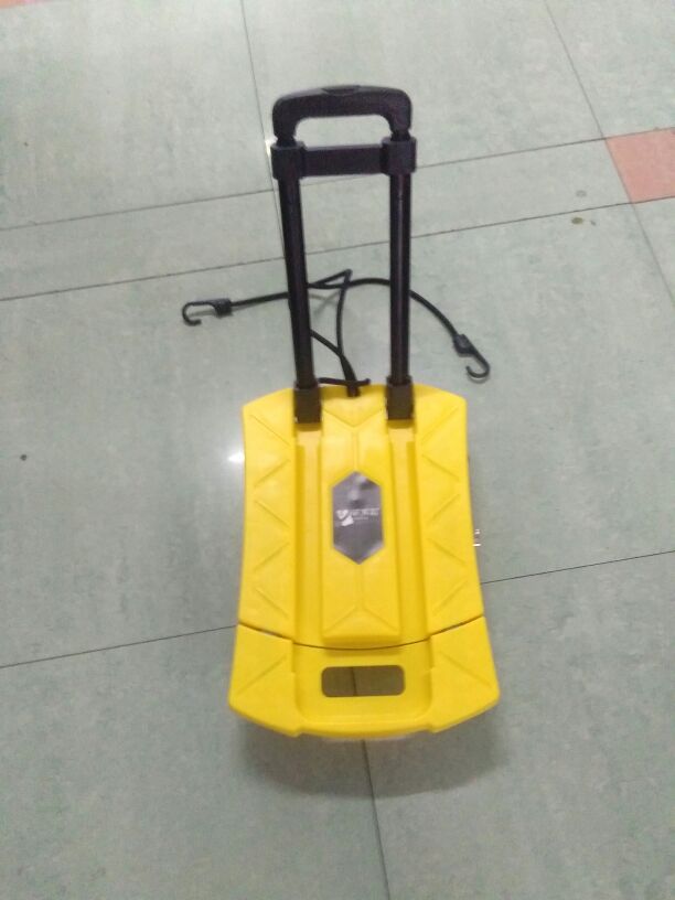 Six-wheel car multi-function telescopic folding driver trailer plastic flat car silent logistics trailer thumbnail