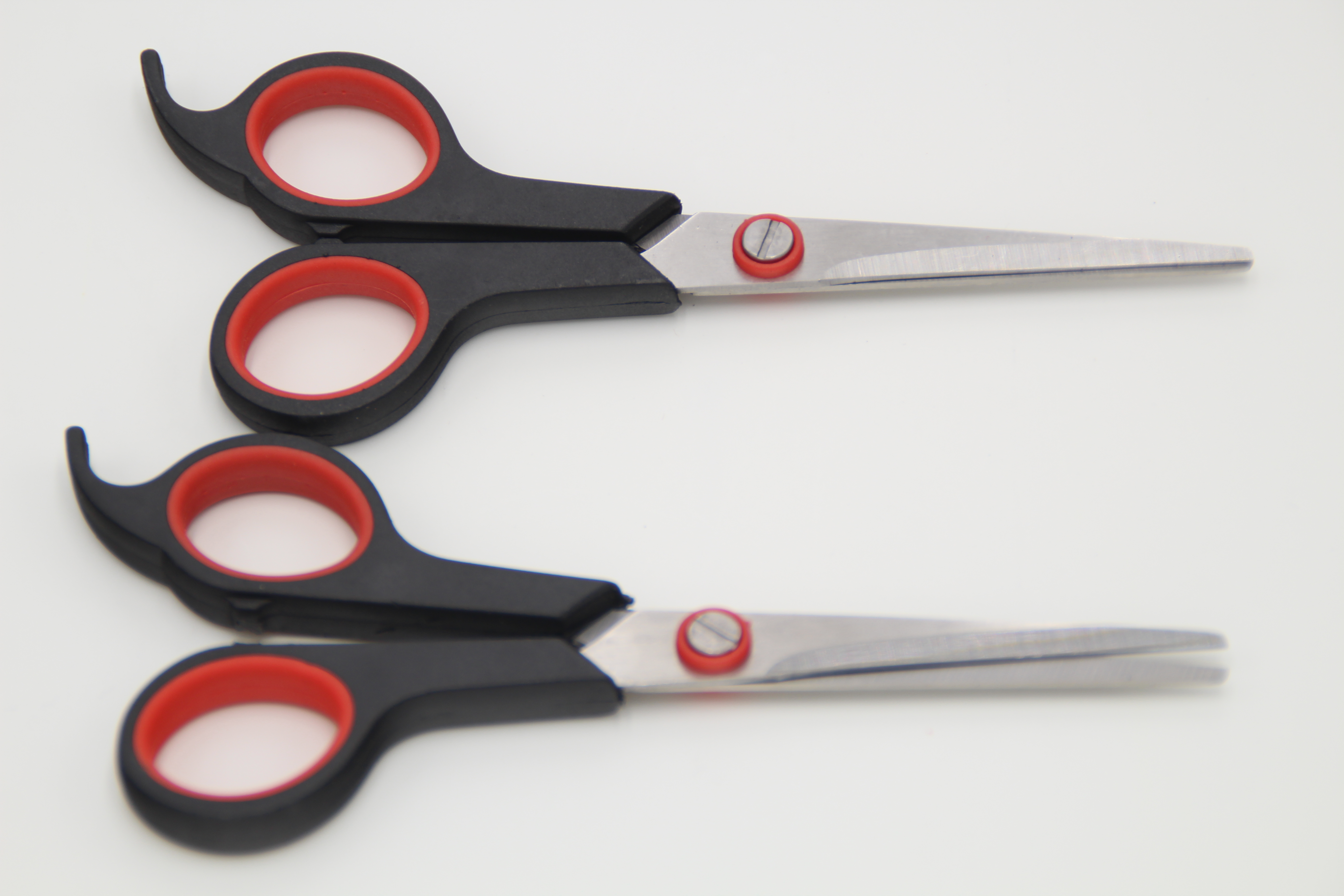 Student scissors, office scissors, stainless steel student scissors, office knife scissors, rubber plastic stainless steel student scissors full figure