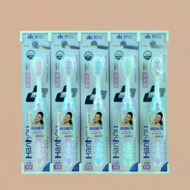 Toothbrush wholesale Han Hou 806 (30 sets/box) soft bristle toothbrush thumbnail