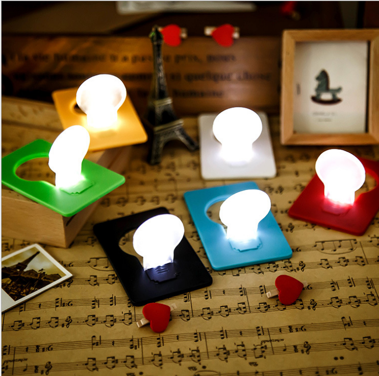 Creative LED card light Bank card size wallet card light