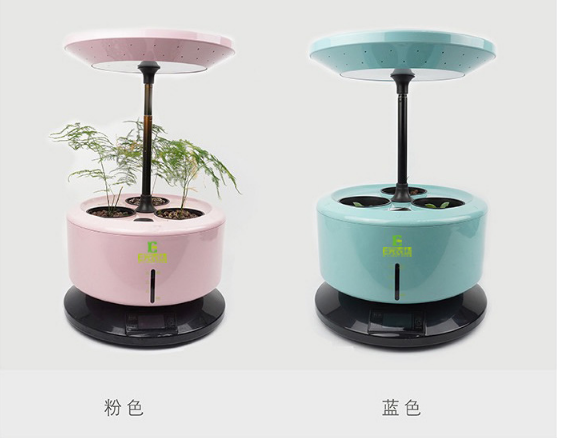 家庭智能种植机 全自动植物生长机 自动浇水创意智能花盆细节图