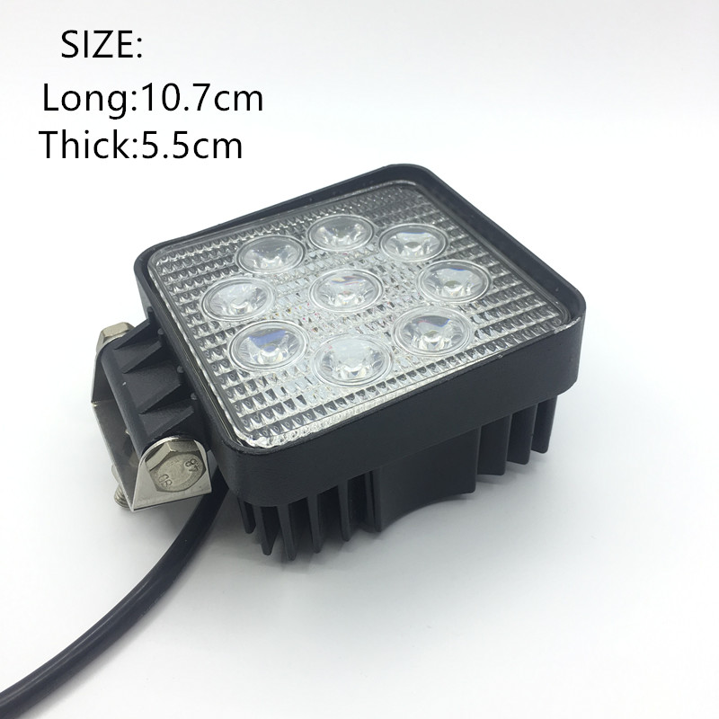 27W LED spotlights for automobiles, ultra-bright and powerful working lights Application Scenario