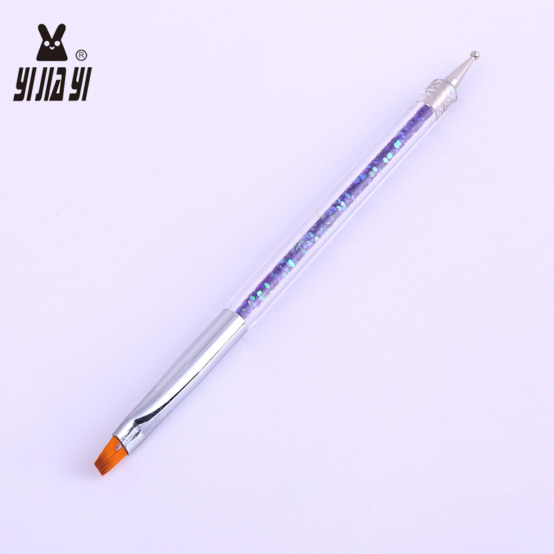 5支套美甲工具初学者光疗画花笔彩绘指甲油甲油胶化妆刷笔刷套装产品图