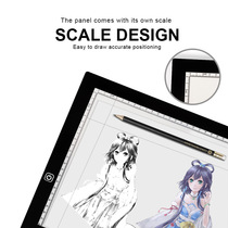 A4 copy desk LED copy desk Luminescent board Cartoon facsimile drawing board sketch transparent practicing table