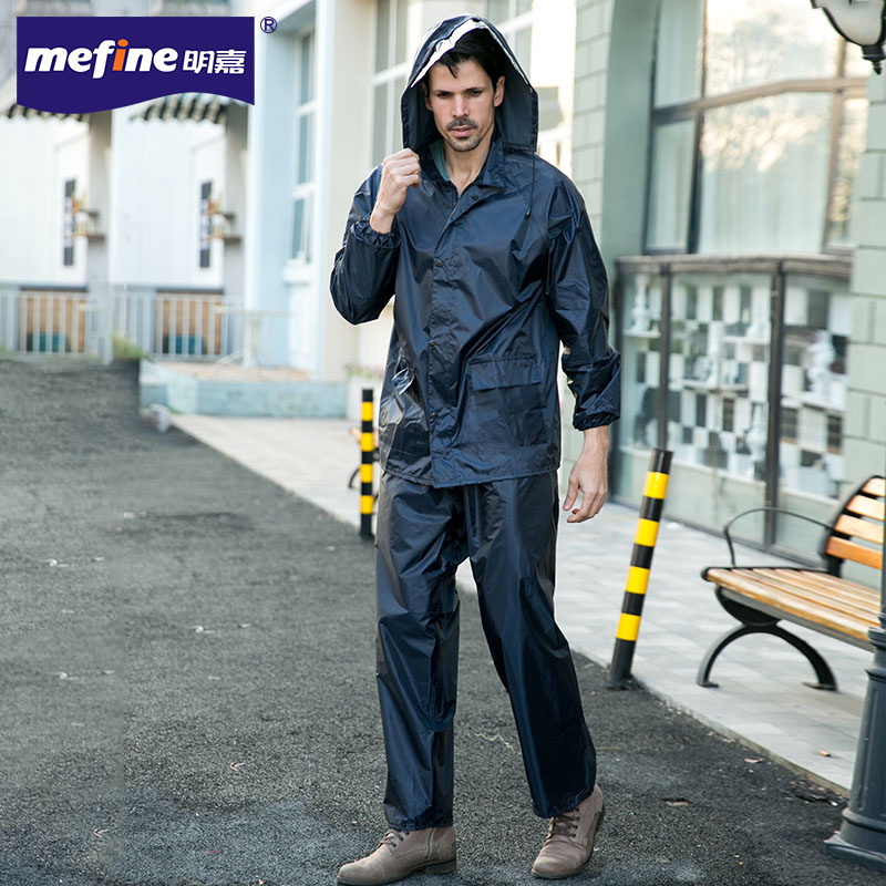 Thickened and enlarged Oxford raincoat, one-piece adult windbreaker, outdoor walking and fishing special raincoat, raincoat manufacturer details Picture