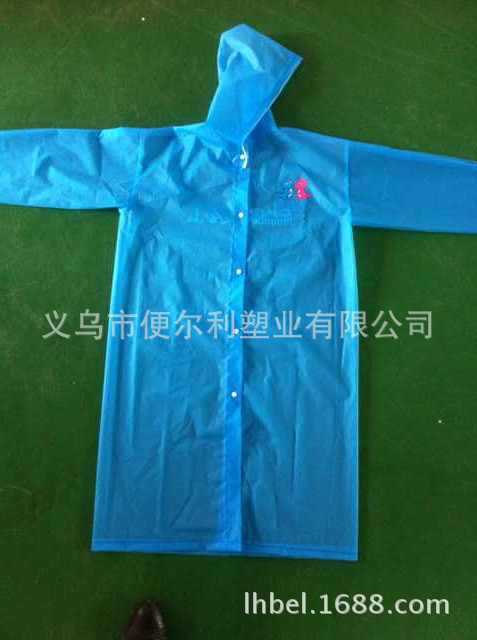 Promotional adult eco-friendly one-piece raincoat, EVA thickened breathable long shirt, non-disposable travel lightweight raincoat Application Scenario