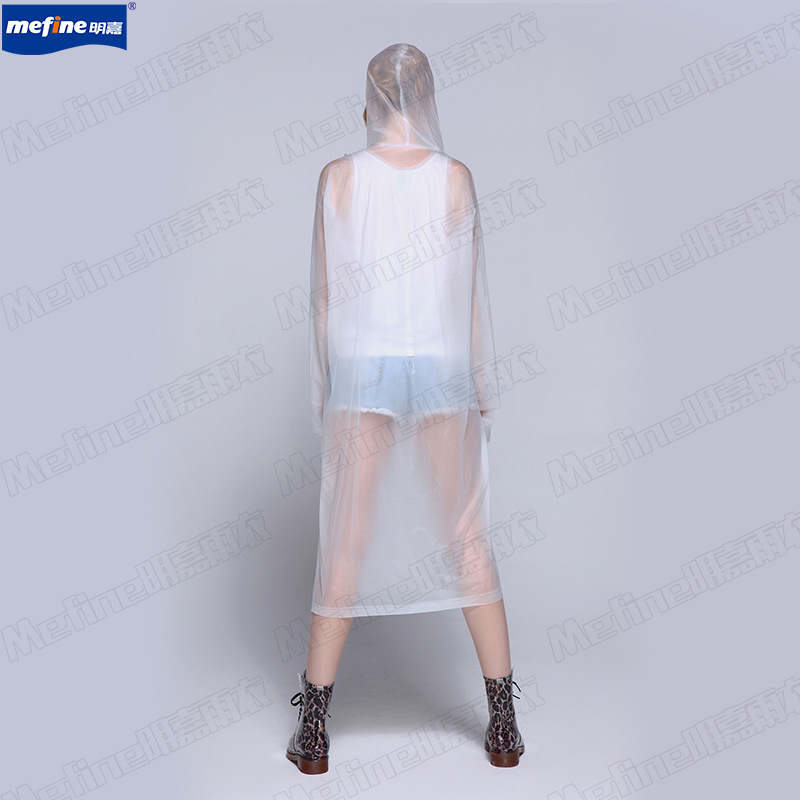 Wholesale of PVC non-disposable one-piece lightweight outdoor travel adult raincoats from the original manufacturer, suitable for both men and women Specification image