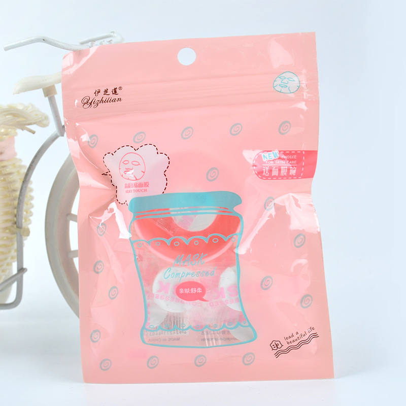 Ezhilian genuine cotton candy compressed facial mask paper wholesale facial mask bowl manufacturers direct