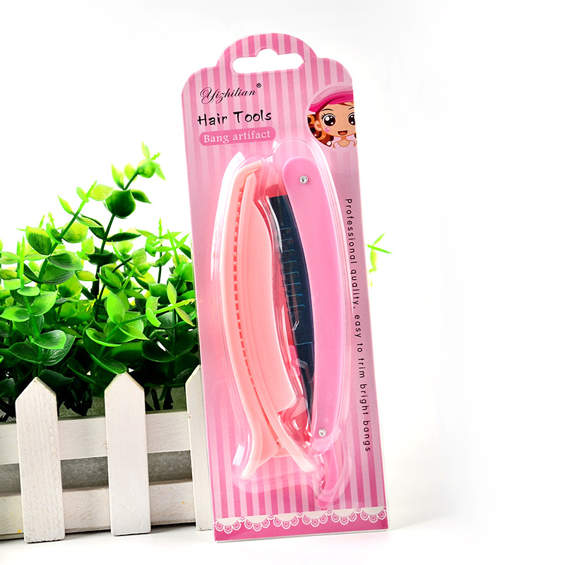 Liu Hai artifact set Liu Hai cutting knife bangs clip hair card Bangs hair tools wholesale full figure