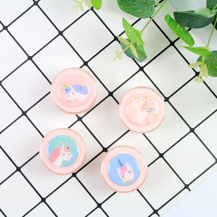 独角兽派对塑料盒薄荷油独角兽薄荷油夏季旅行