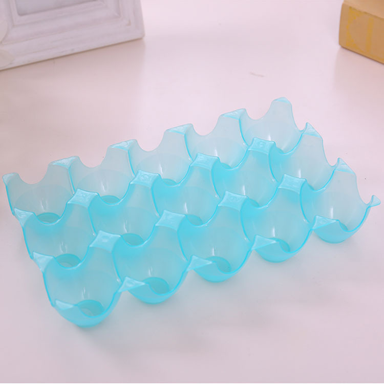 供应优质加厚可叠加15格鸡蛋收纳格鸭蛋保护托 冰箱防碎鸡蛋盒产品图