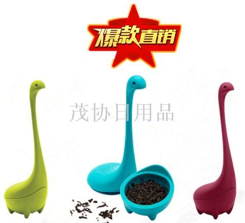Creative silica gel tea infuser: New tea leak food grade silica gel tea bag gift