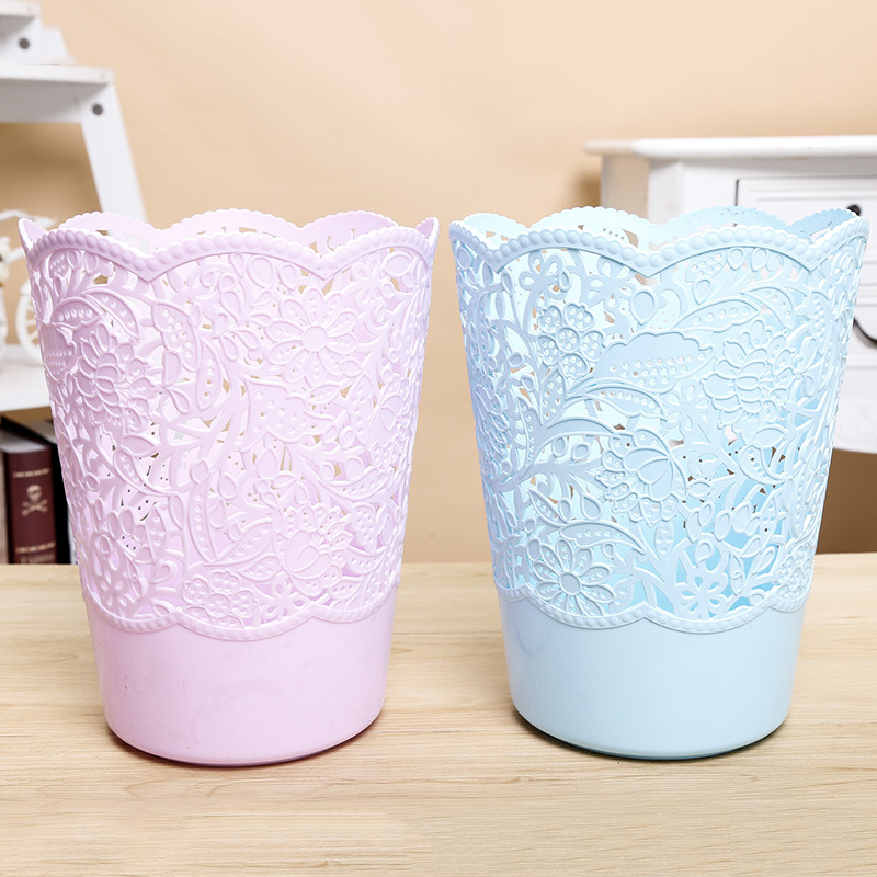 创意家用客厅无盖垃圾桶厨房卫生间卧室厕所 简约塑料筒纸篓