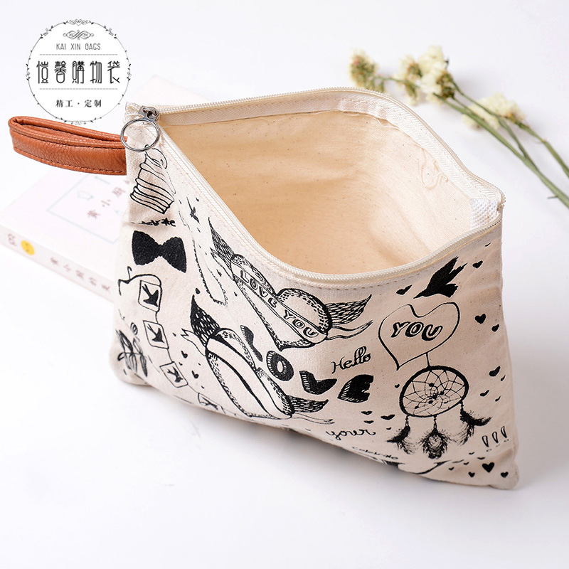 韩版棉布零钱包女 8安棉零钱包简约创意 硬币包零钱包定制细节图