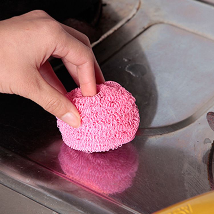 洗锅新款不沾油 不伤涂层锅的清洁球 涤纶纤维清洁球 批发产品图