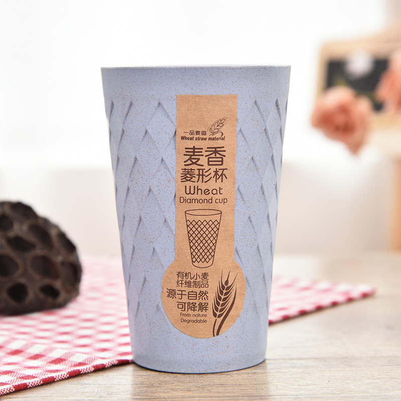 韩国创意漱口杯水杯旅行儿童环保小麦刷牙杯情侣牙刷杯洗漱杯