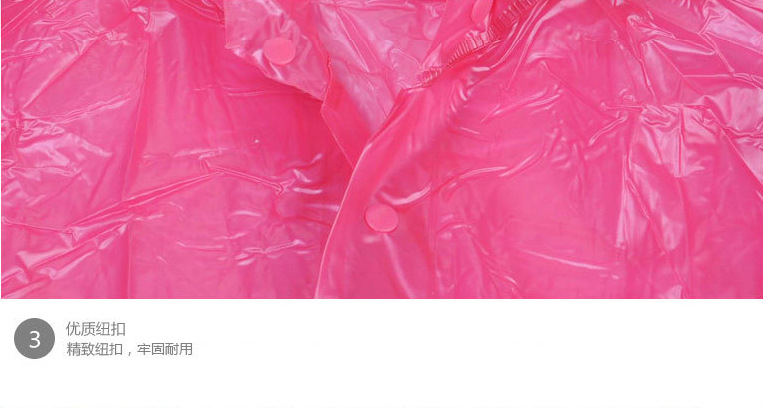 PVC adult sleeved raincoat, pearl light one-piece outdoor long shirt, fashionable raincoat, yuyi raincoat manufacturer wholesale Specification image