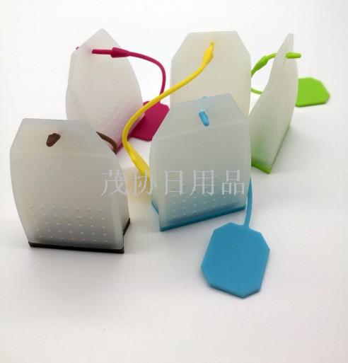 Manufacturers direct sales silicone bag tea infuser jelly bag shape tea leak lazy supplies bag tea infuser wholesale