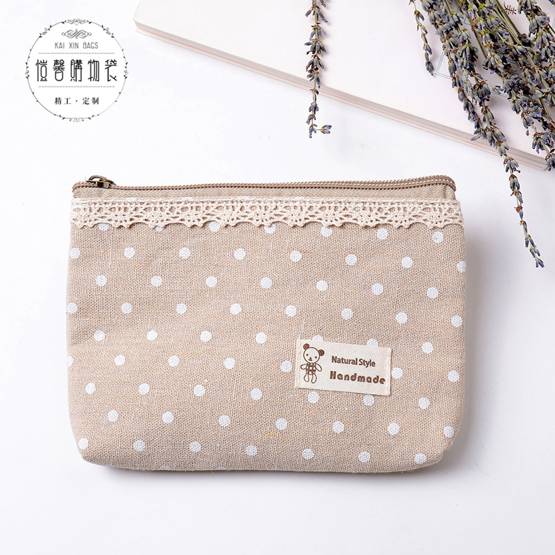 棉麻零钱包女 卡通零钱包简约创意 硬币包零钱包定制产品图