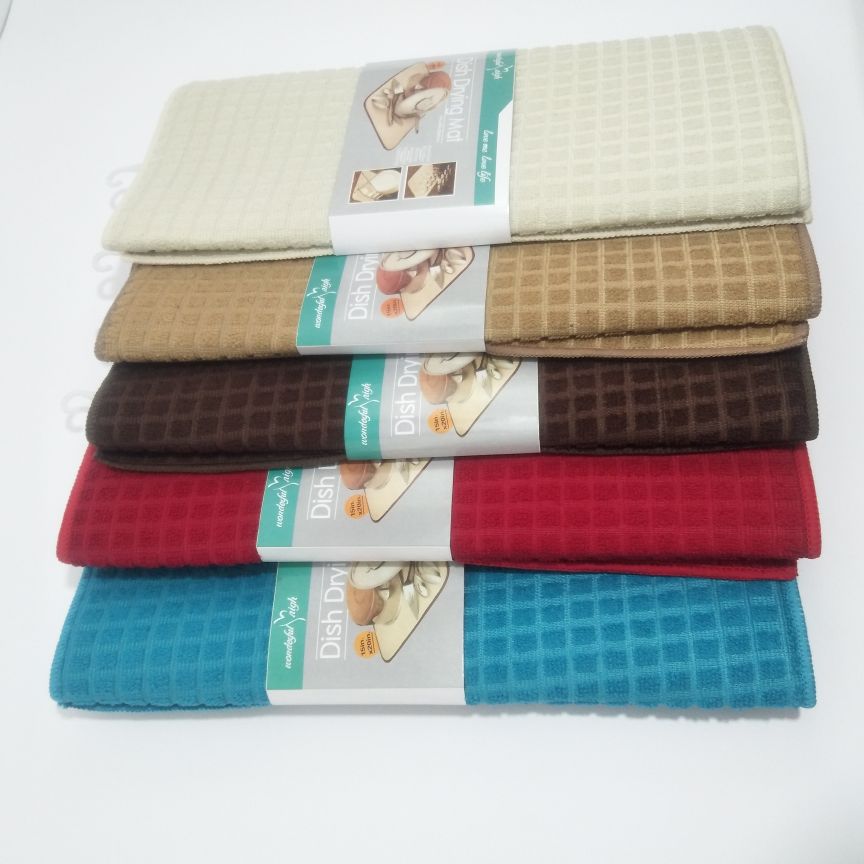 Microfiber dry mat Sponge place mat kitchen ware absorbent towel mat dry mat