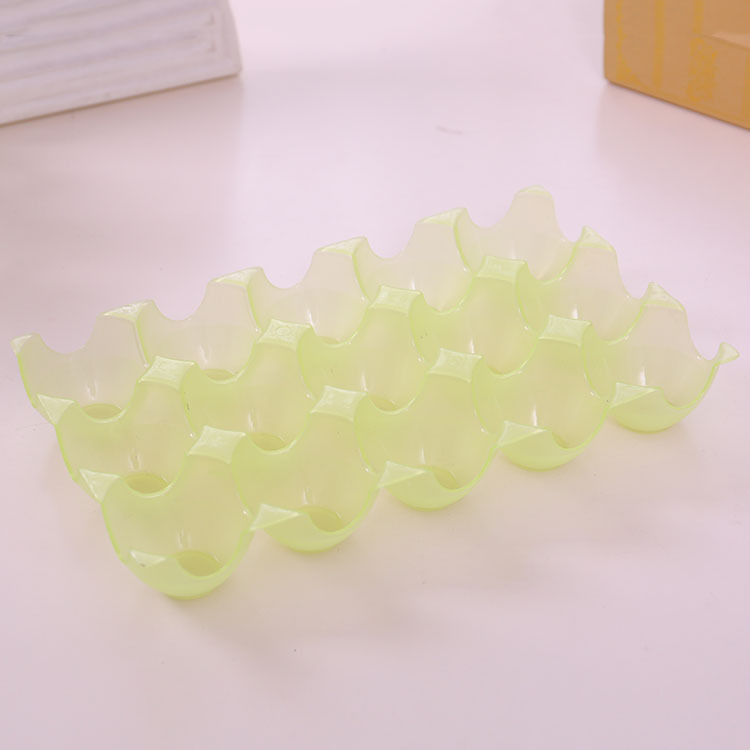 供应优质加厚可叠加15格鸡蛋收纳格鸭蛋保护托 冰箱防碎鸡蛋盒细节图