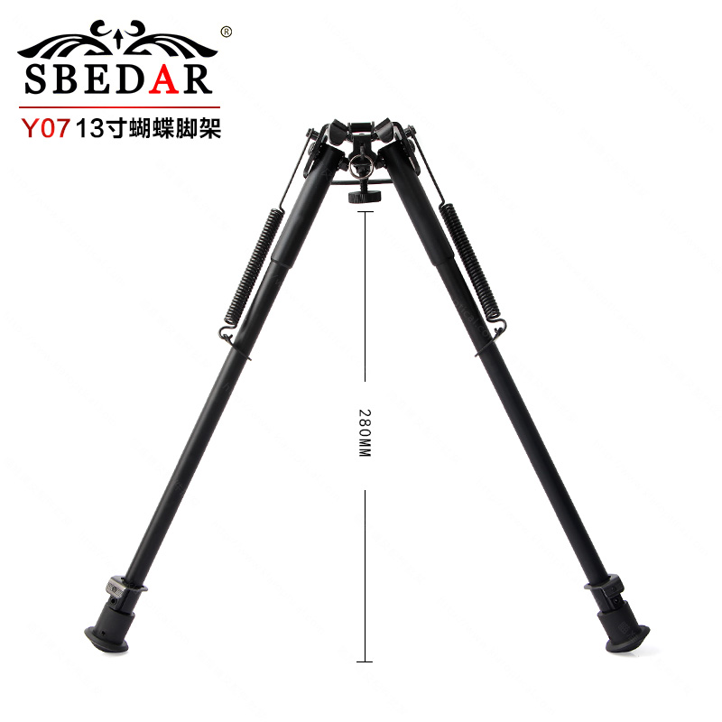A 55-cm-long 13-inch all-metal telescopic sniper bipod Application Scenario