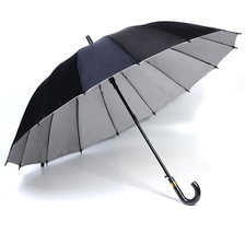 义乌好货 防紫外线加大黑银胶伞广告雨伞商务晴雨伞直柄伞