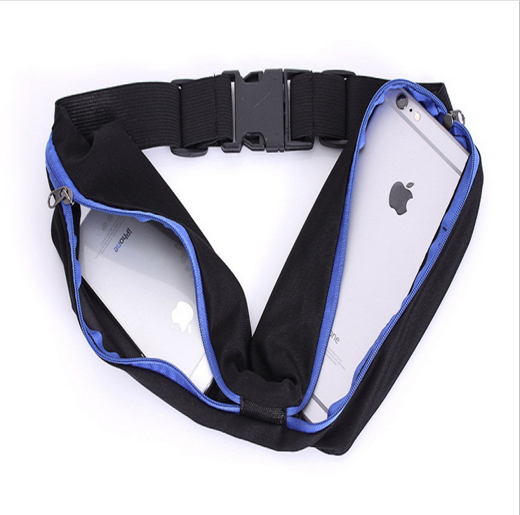 Outdoor elastic sports waist bag, multi-functional men's and women's running and cycling waist bag, anti-theft and waterproof mobile phone bag, 6 inches Application Scenario