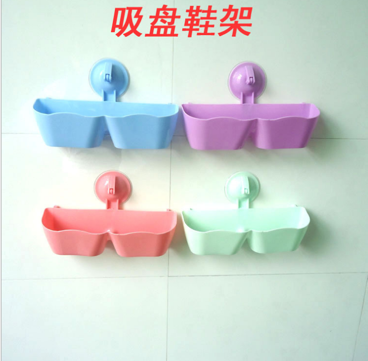 吸盘鞋架 浴室吸盘拖鞋挂架 简易鞋子收纳架