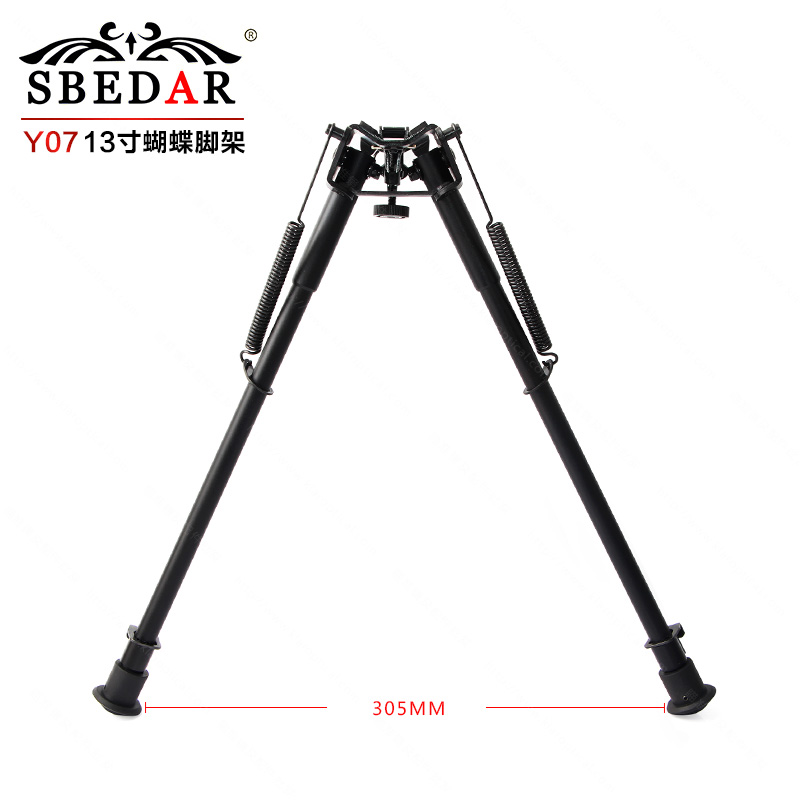 55cm largo 13 "full metal telescópico sniper bípode