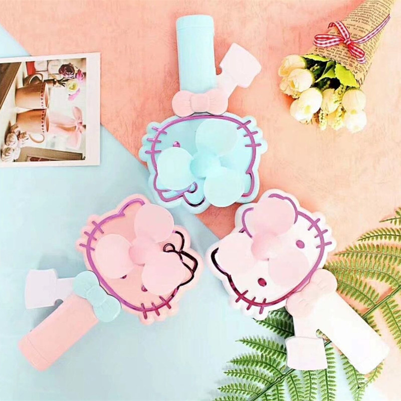 创意卡通迷你手压手动小型风扇 学生宿舍随身便携式手持扇子儿童