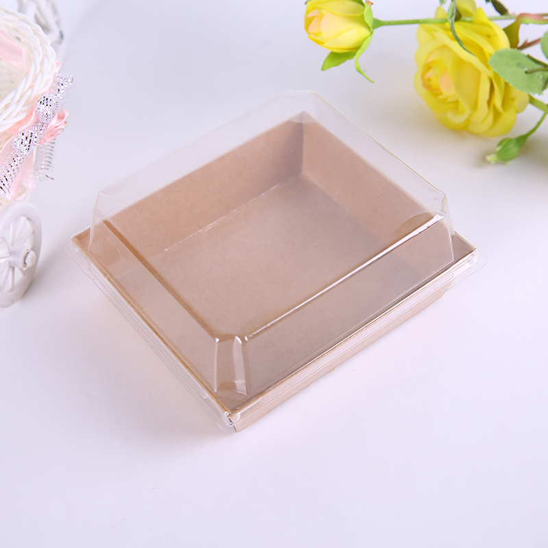 厂家直销快餐食品包装盒蛋糕一次性牛皮纸水果盒环保打包可定制