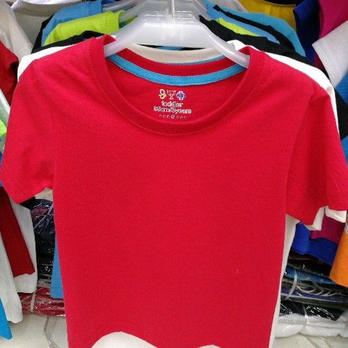 儿童纯棉圆领26支精梳棉高品质T恤颜色多