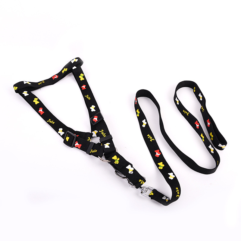 厂家时尚贴布背心式宠物牵引绳 多彩印花狗狗牵引带宠物用品批发产品图