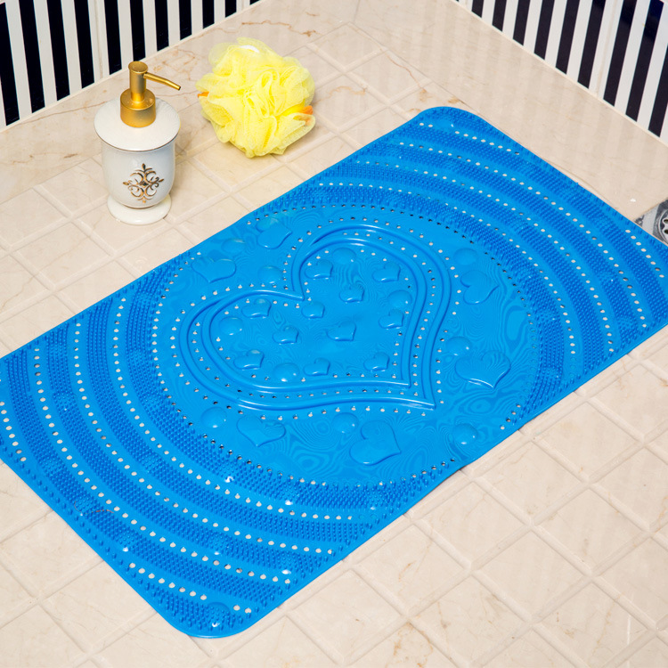 大号环保爱心地垫浴室防滑垫淋浴房浴缸洗澡卫浴脚垫子