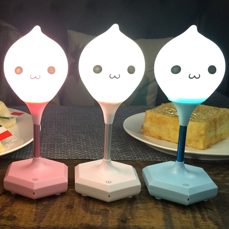 Creative Water drop atmosphere Silicone lamp LED eye lamp Intelligent touch sensing night lamp children lamp