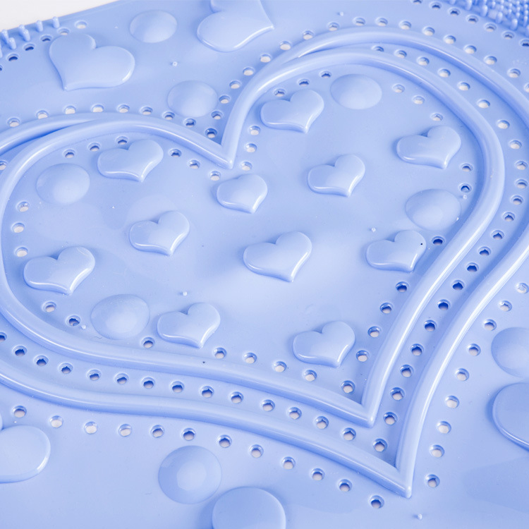 大号环保爱心地垫浴室防滑垫淋浴房浴缸洗澡卫浴脚垫子细节图