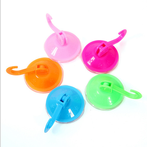 The upgraded large-sized vacuum suction cup hook for street vendors in the Jianghu area features super strong suction power and a colorful, seamless hook Specification image