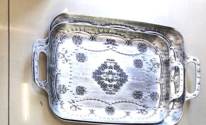 仿古托盘。 三色混装图