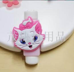 YC23 fracture-proof creative cartoon data cable protection case Headphone cable protection case Mobile phone cable winding device