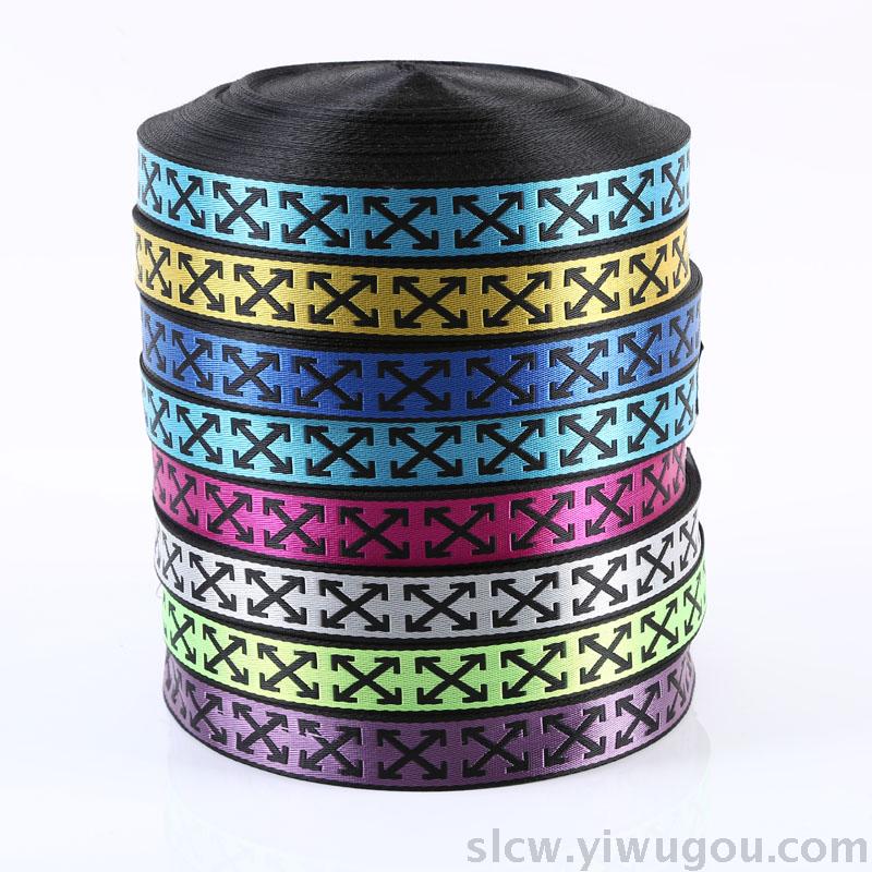 Jacquard webbing Fine woven color webbing pet leash clothing hair ribbon