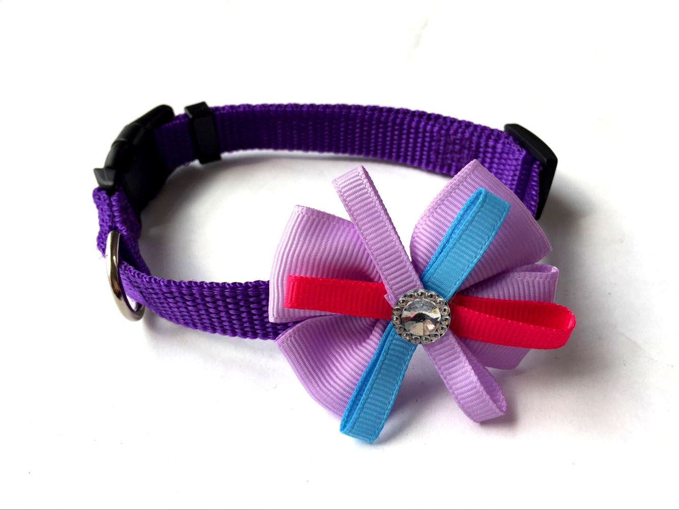 Factory direct sales of pet collars, cute multi-color pet bow collars, pet accessories and pet supplies Specification image